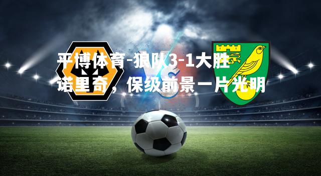 狼队3-1大胜诺里奇，保级前景一片光明